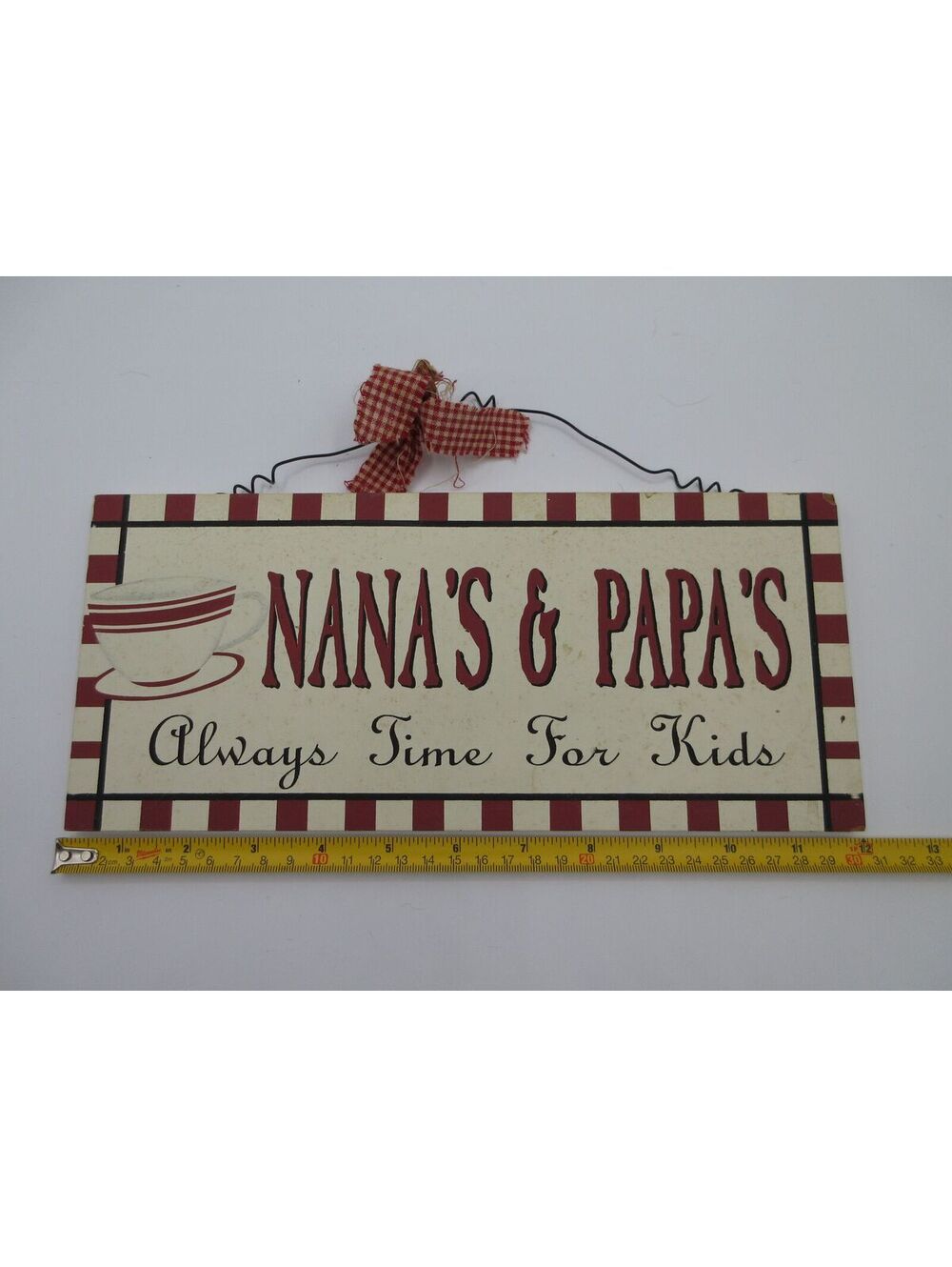 110. Nana’s & Papa’s Kitchen Wood Wall Sign Grandkids Country Decor
